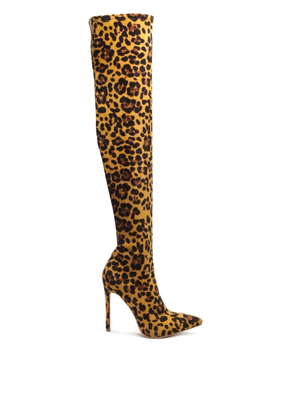 On the Wild Side Over The Knee Heeled Boots