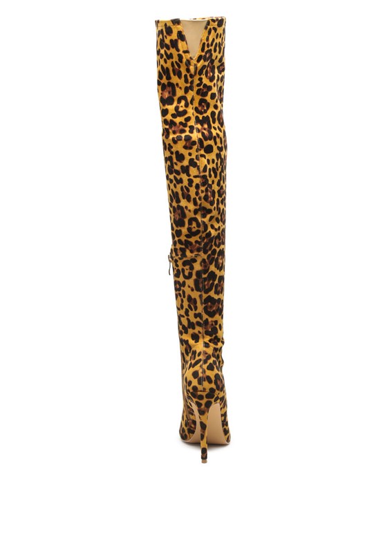 On the Wild Side Over The Knee Heeled Boots