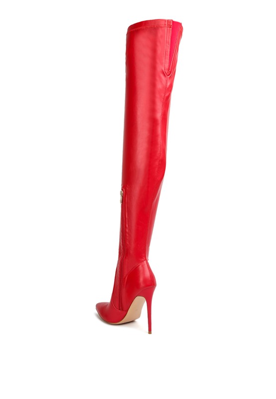 Oysha Knee High Heel Boots