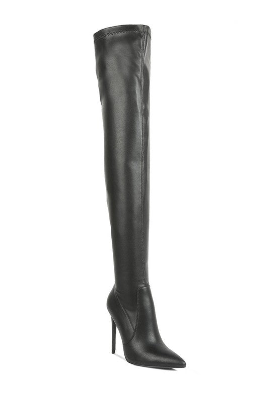 Oysha Knee High Heel Boots