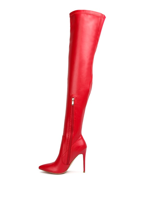 Oysha Knee High Heel Boots