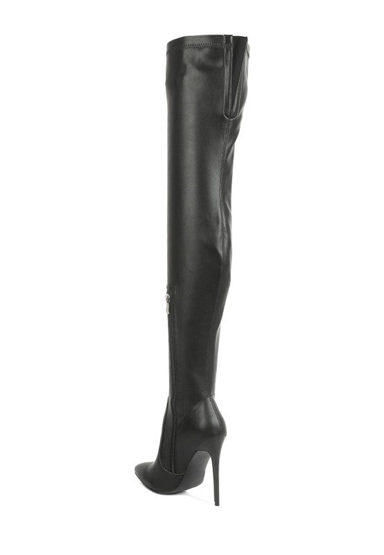 Oysha Knee High Heel Boots
