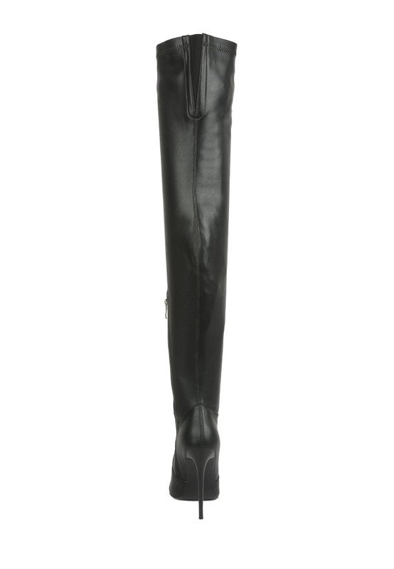 Oysha Knee High Heel Boots