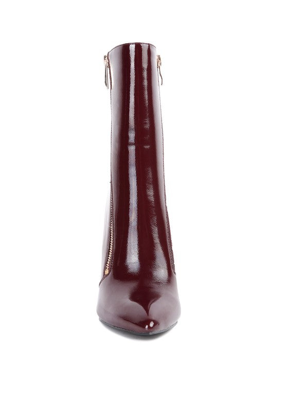 Patricia Patent Leather Ankle Boot