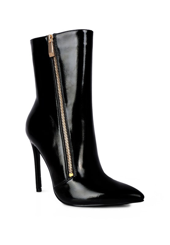 Patricia Patent Leather Ankle Boot