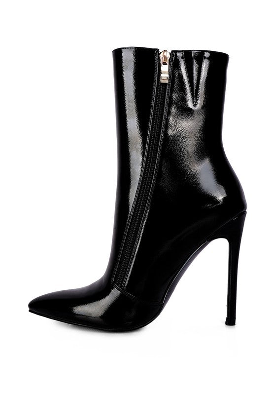 Patricia Patent Leather Ankle Boot