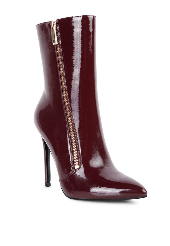 Patricia Patent Leather Ankle Boot