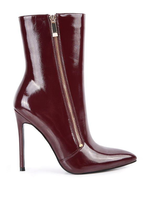 Patricia Patent Leather Ankle Boot