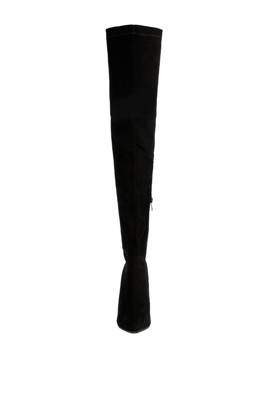 Shaye Stretch Suede Micro Boots