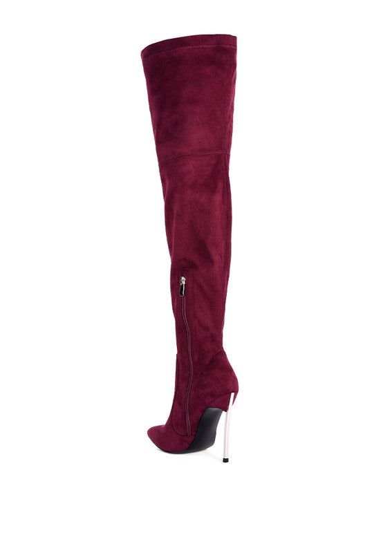 Shaye Stretch Suede Micro Boots