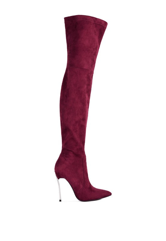 Shaye Stretch Suede Micro Boots