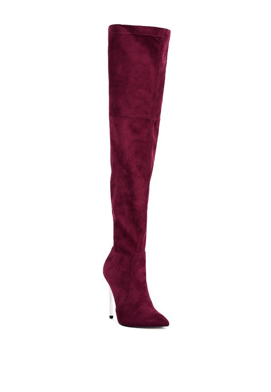 Shaye Stretch Suede Micro Boots