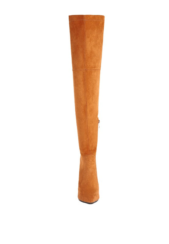 Shaye Stretch Suede Micro Boots
