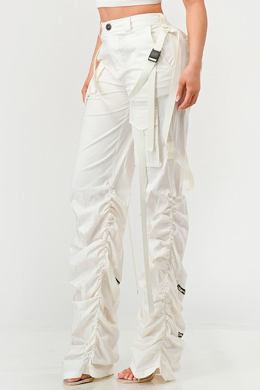 Riley Ruched Utility Cargo Pants