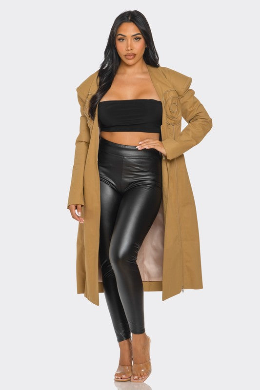 Asia Asymmetrical Structured Coat