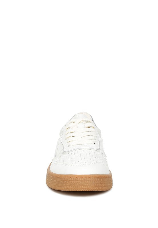 Foxy Faux Leather Sneakers