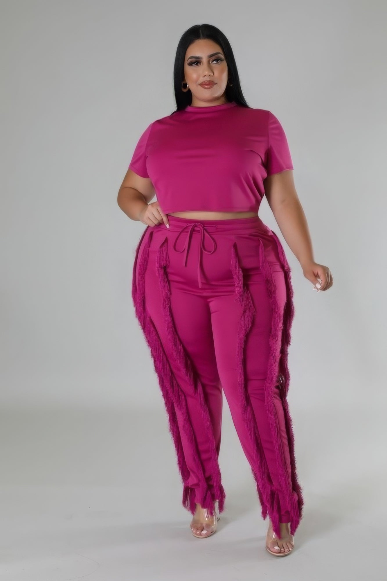 Chloe Crop Top Two-Piece Set