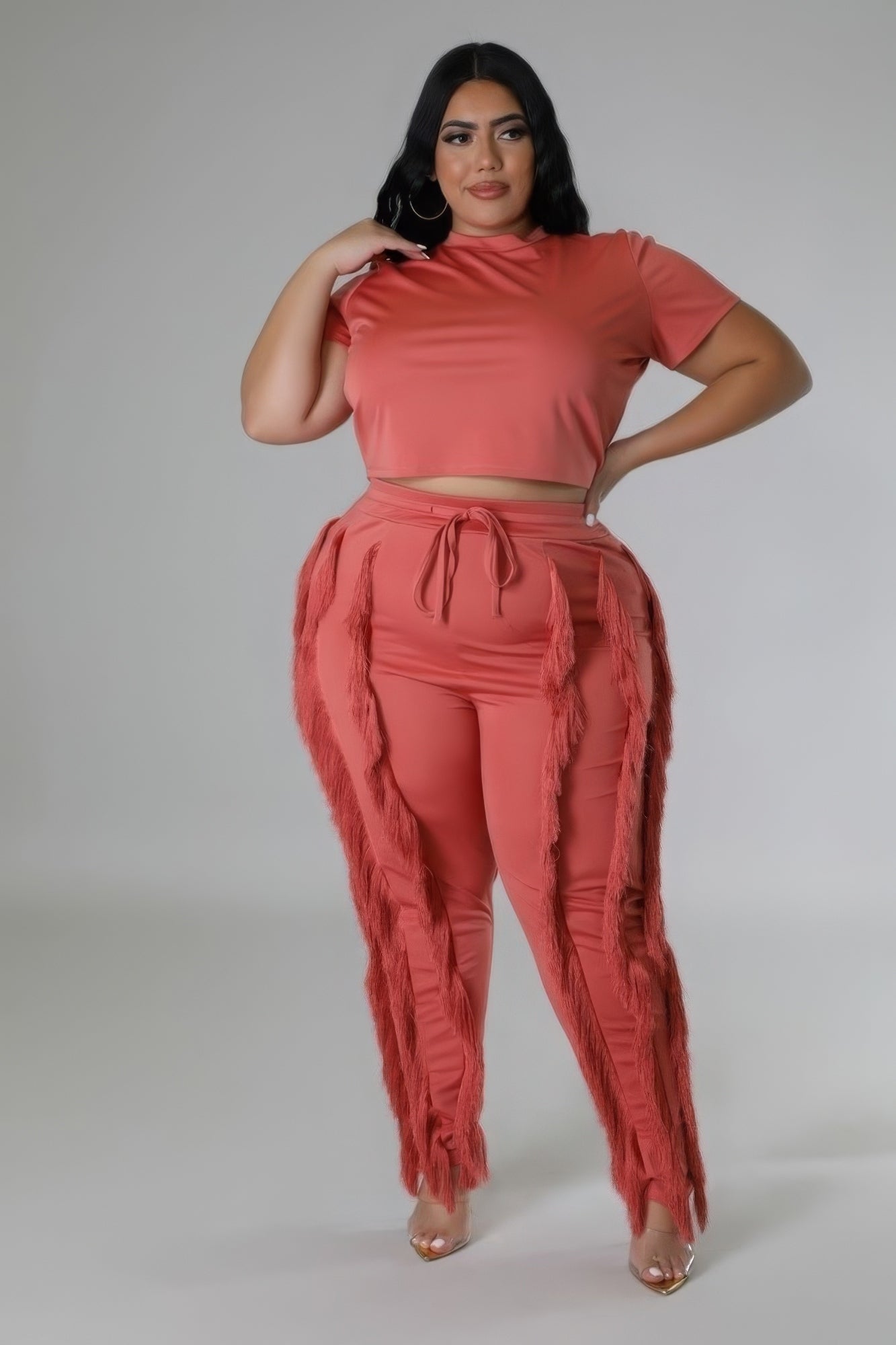 Chloe Crop Top Two-Piece Set