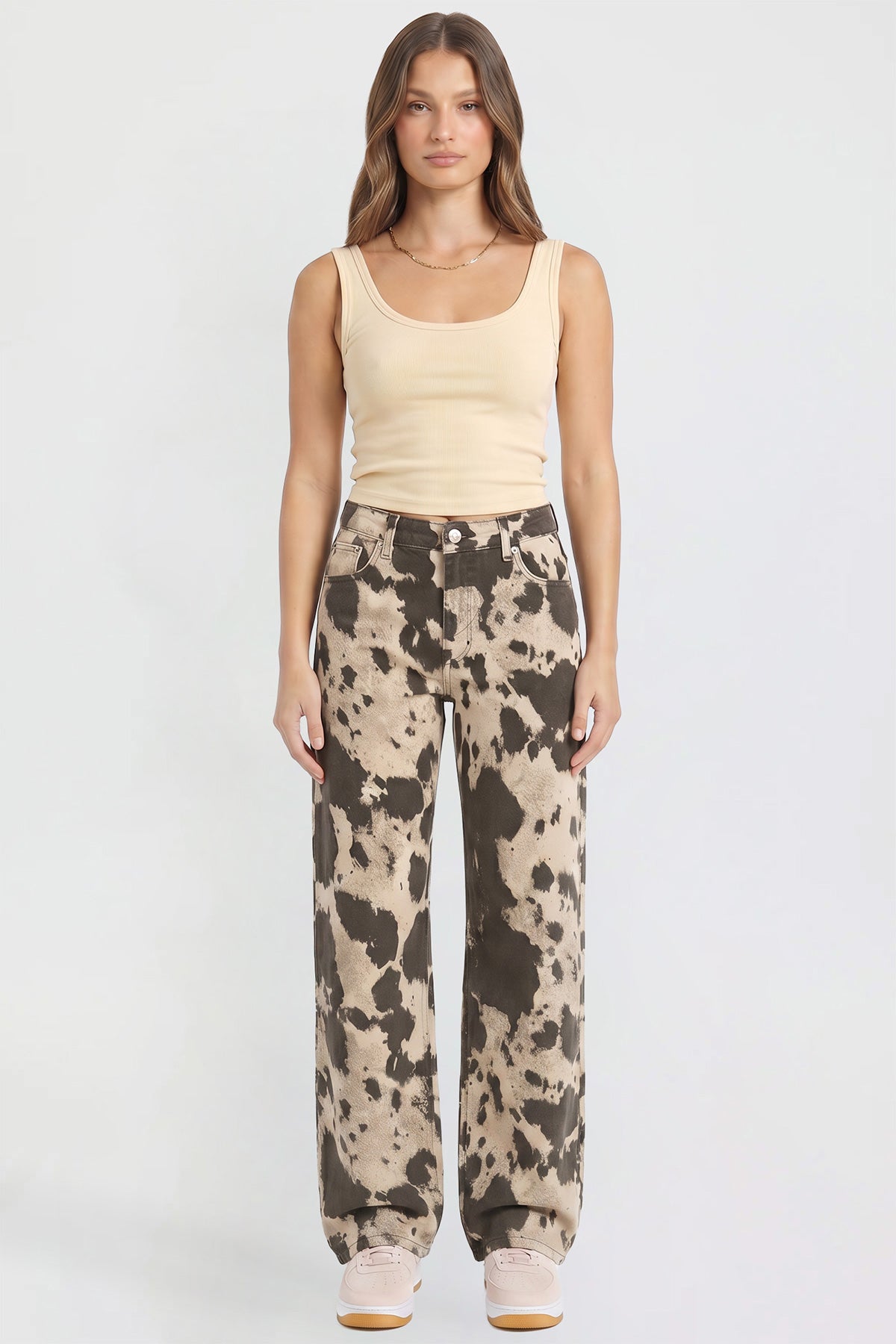 Alise Animal Printed Jeans