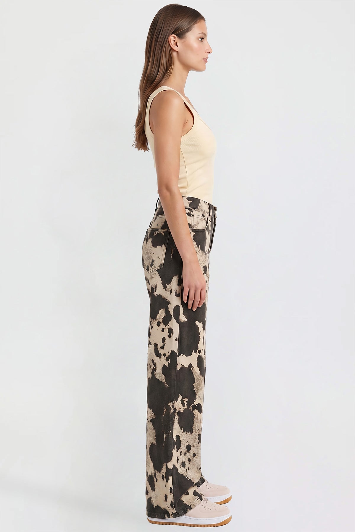 Alise Animal Printed Jeans