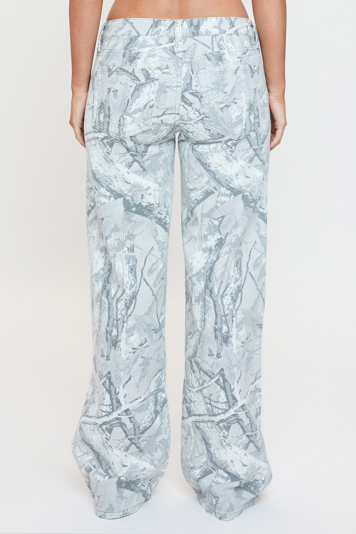 Coco Camo Printed Low Rise Jeans