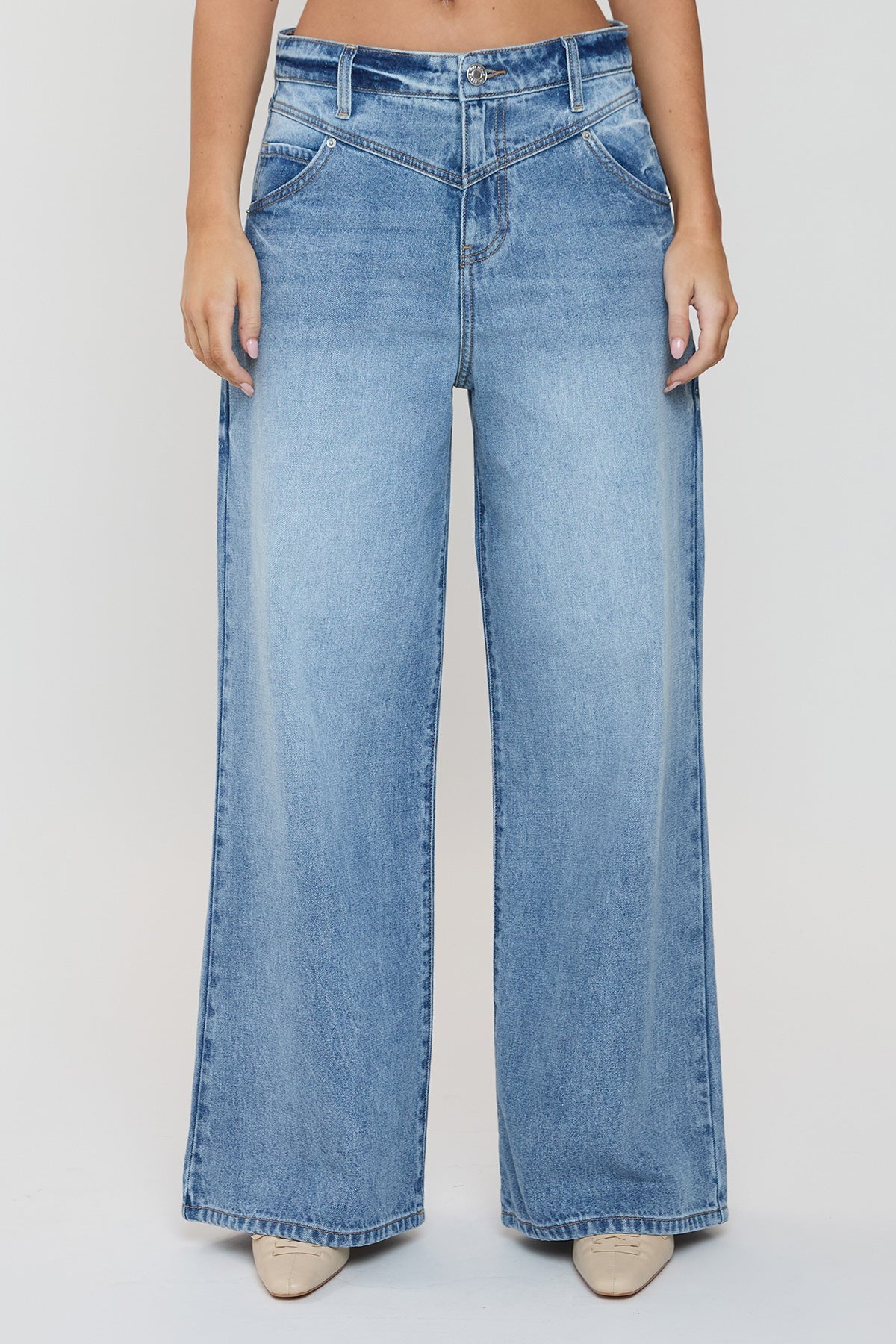 Rene Relaxed Extra Baggy Wide Leg Jeans