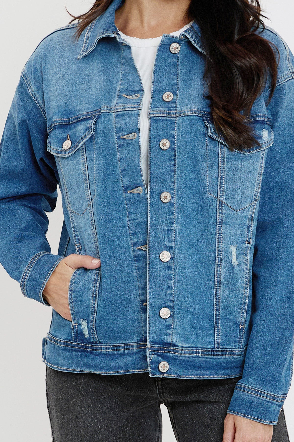 Brielle Boyfriend Denim Jacket