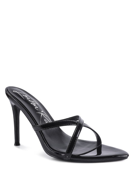 Open Pointed Toe Heeled Sandals
