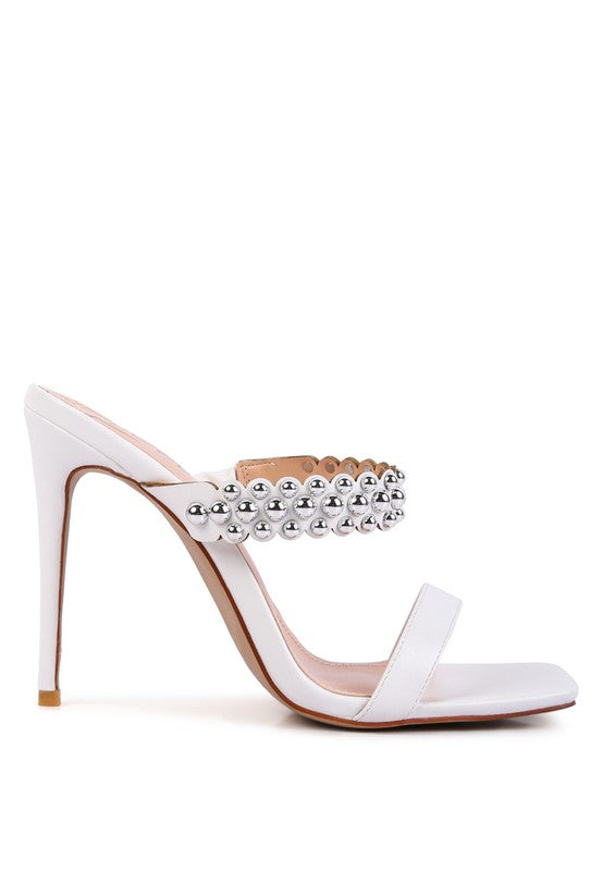 Brandee Studded High Heel Sandals