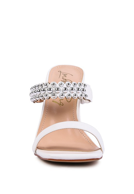 Brandee Studded High Heel Sandals