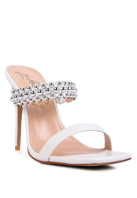 Brandee Studded High Heel Sandals