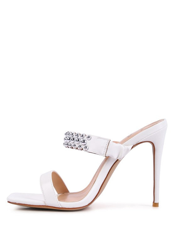 Brandee Studded High Heel Sandals