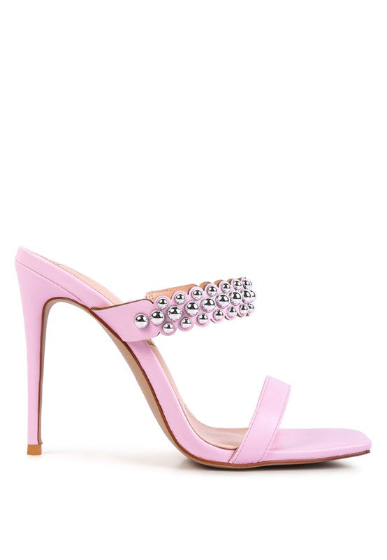 Brandee Studded High Heel Sandals