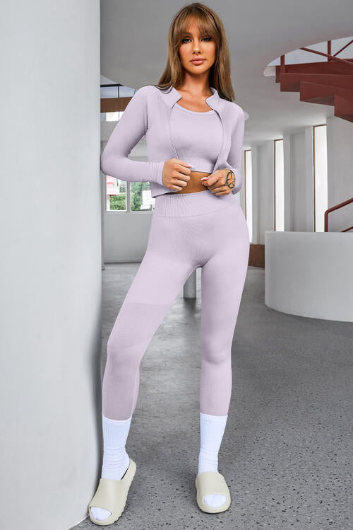 Tracie Three Piece Active Pants Set
