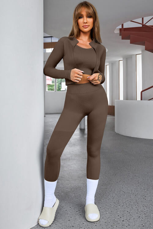 Tracie Three Piece Active Pants Set