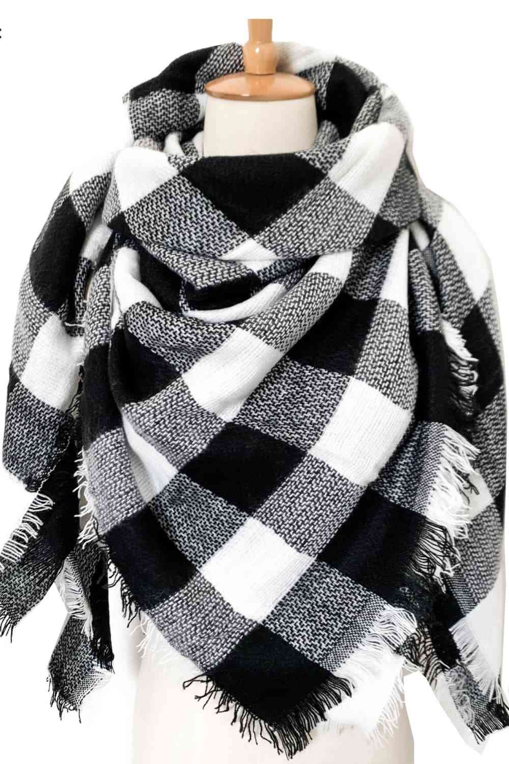 Plaid Patterned Scarf