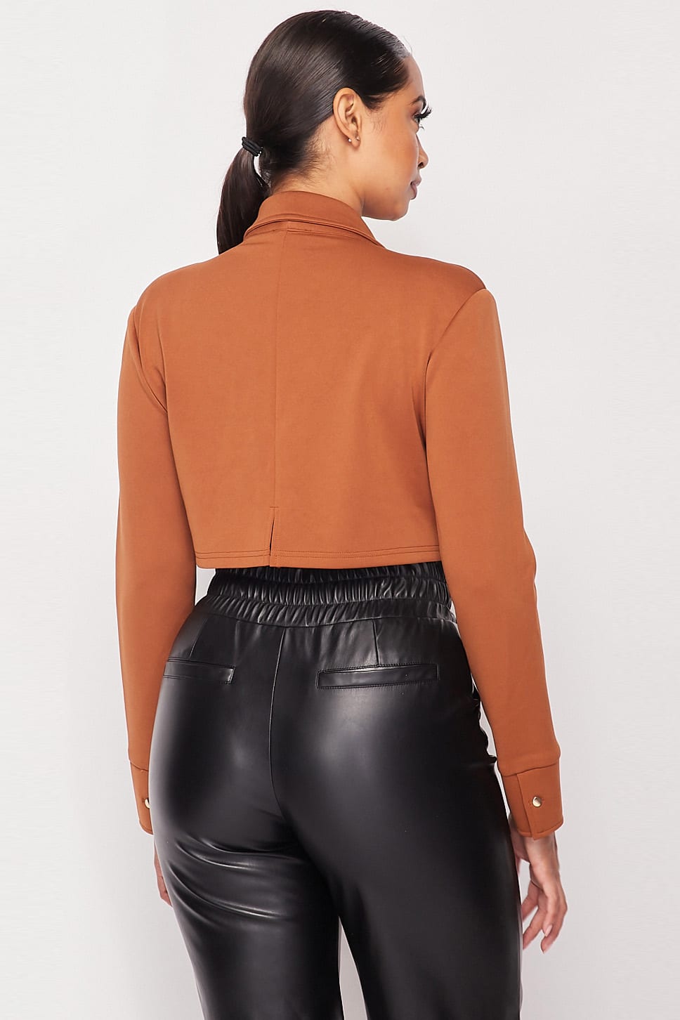 Cropped Blazer Bodysuit