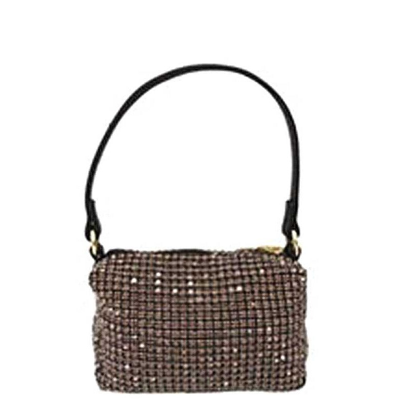 Chic Rhinestone Mini Hobo Bag
