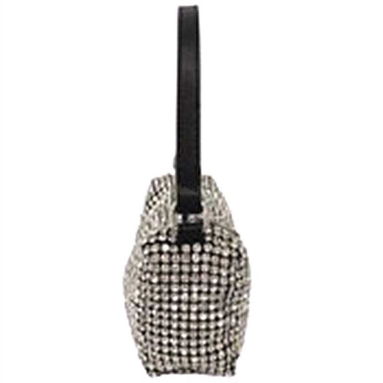 Chic Rhinestone Mini Hobo Bag