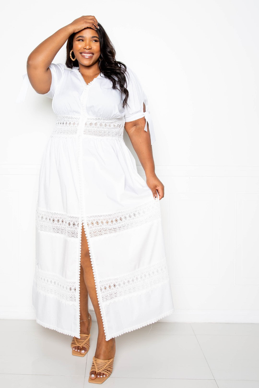 Puff Sleeve Maxi Dress