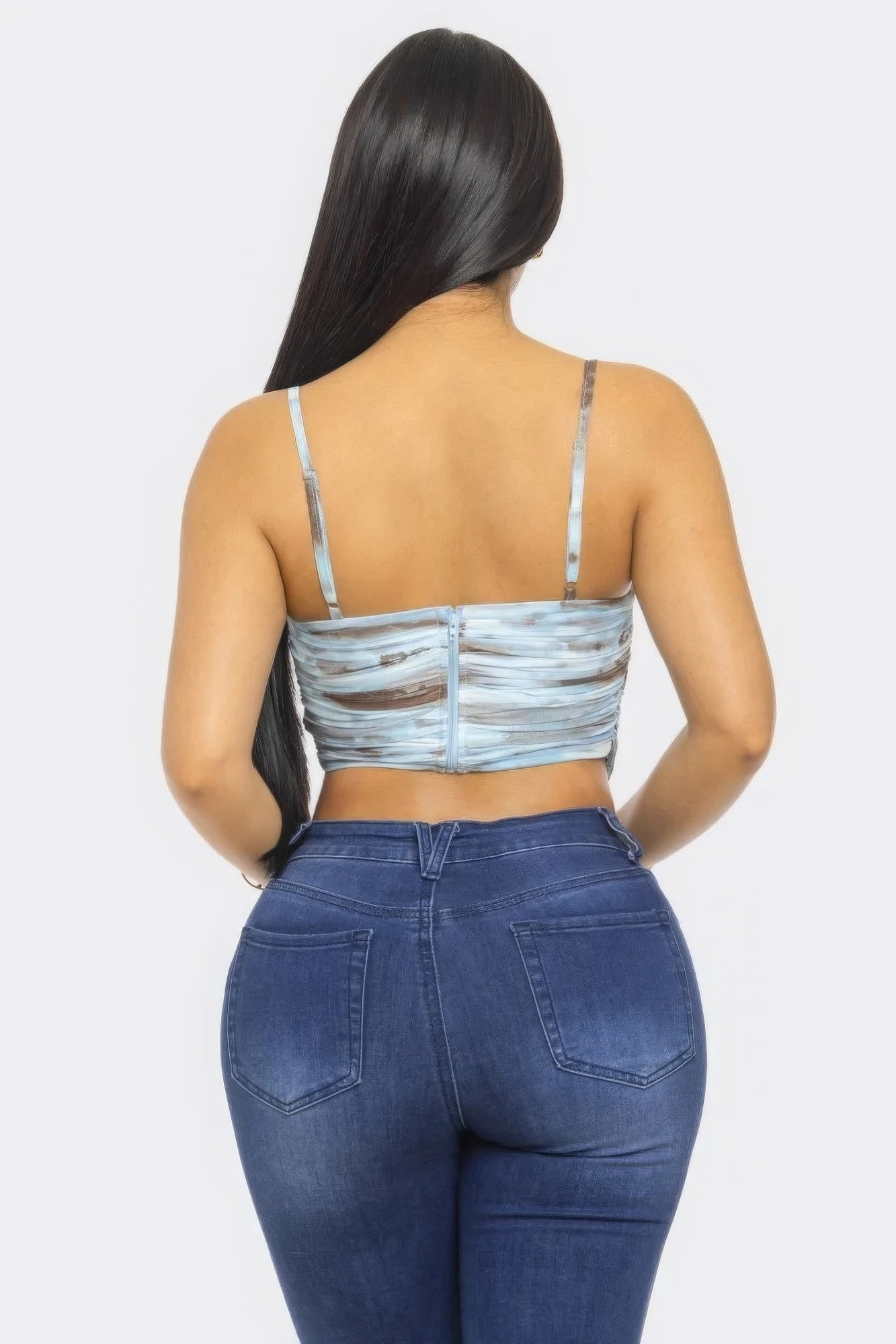 Melody Mesh Print Top