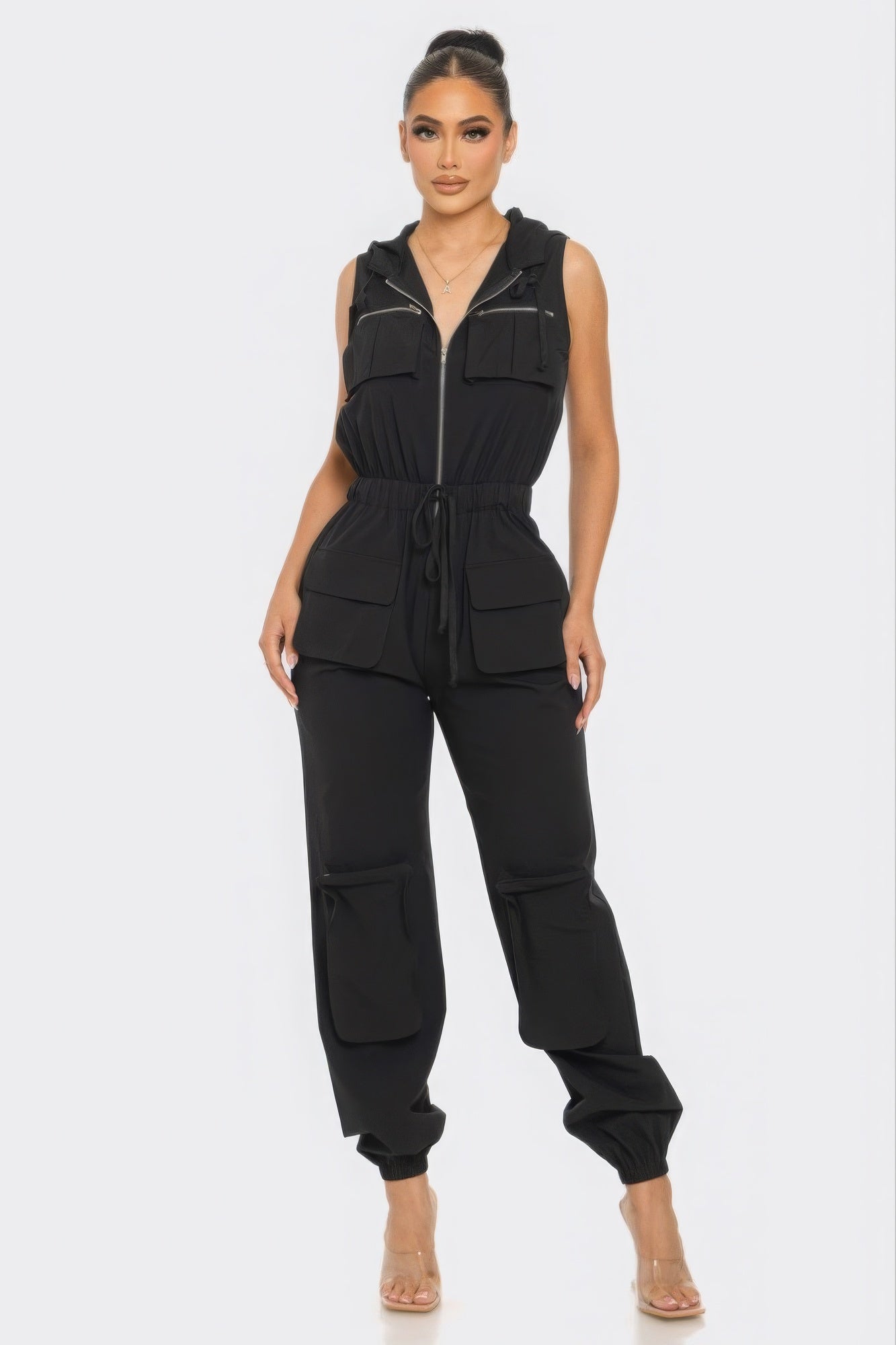 Mel Multi-Pocket Cargo Jumpsuit