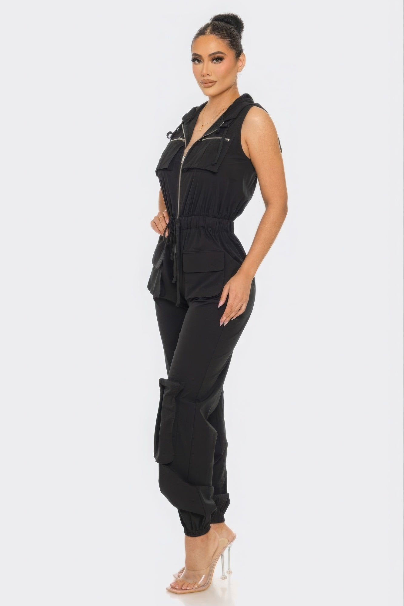 Mel Multi-Pocket Cargo Jumpsuit