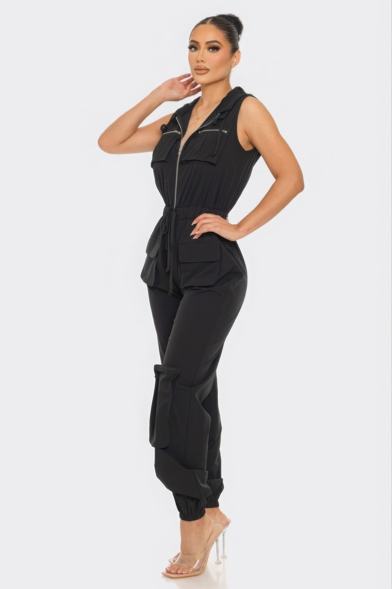 Mel Multi-Pocket Cargo Jumpsuit