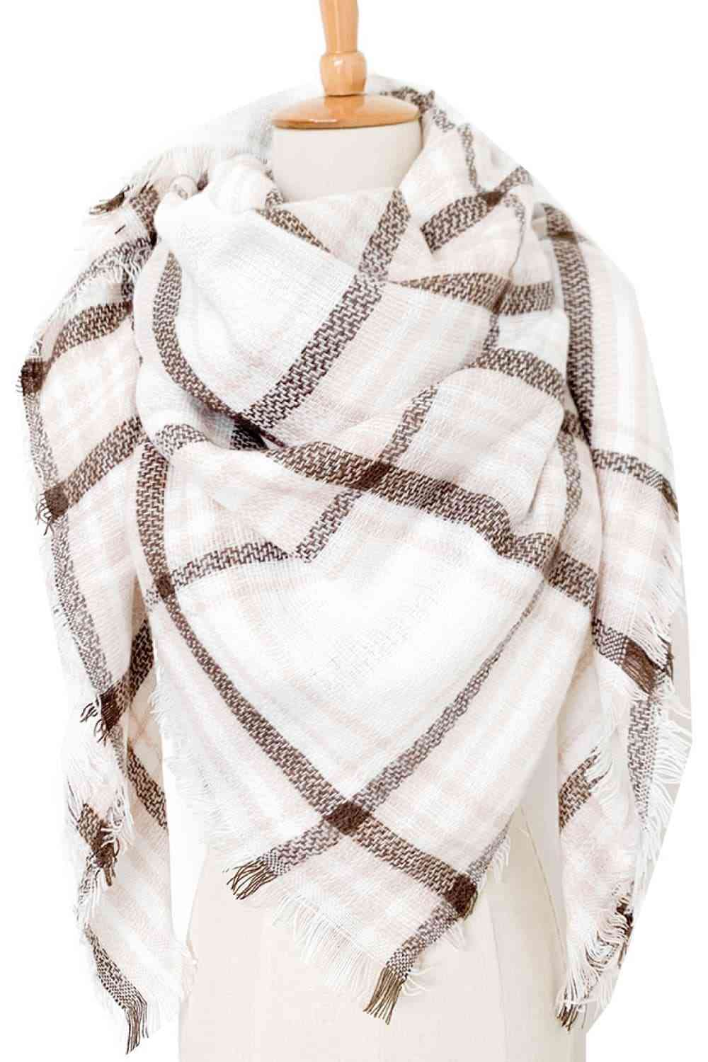 Plaid Patterned Scarf