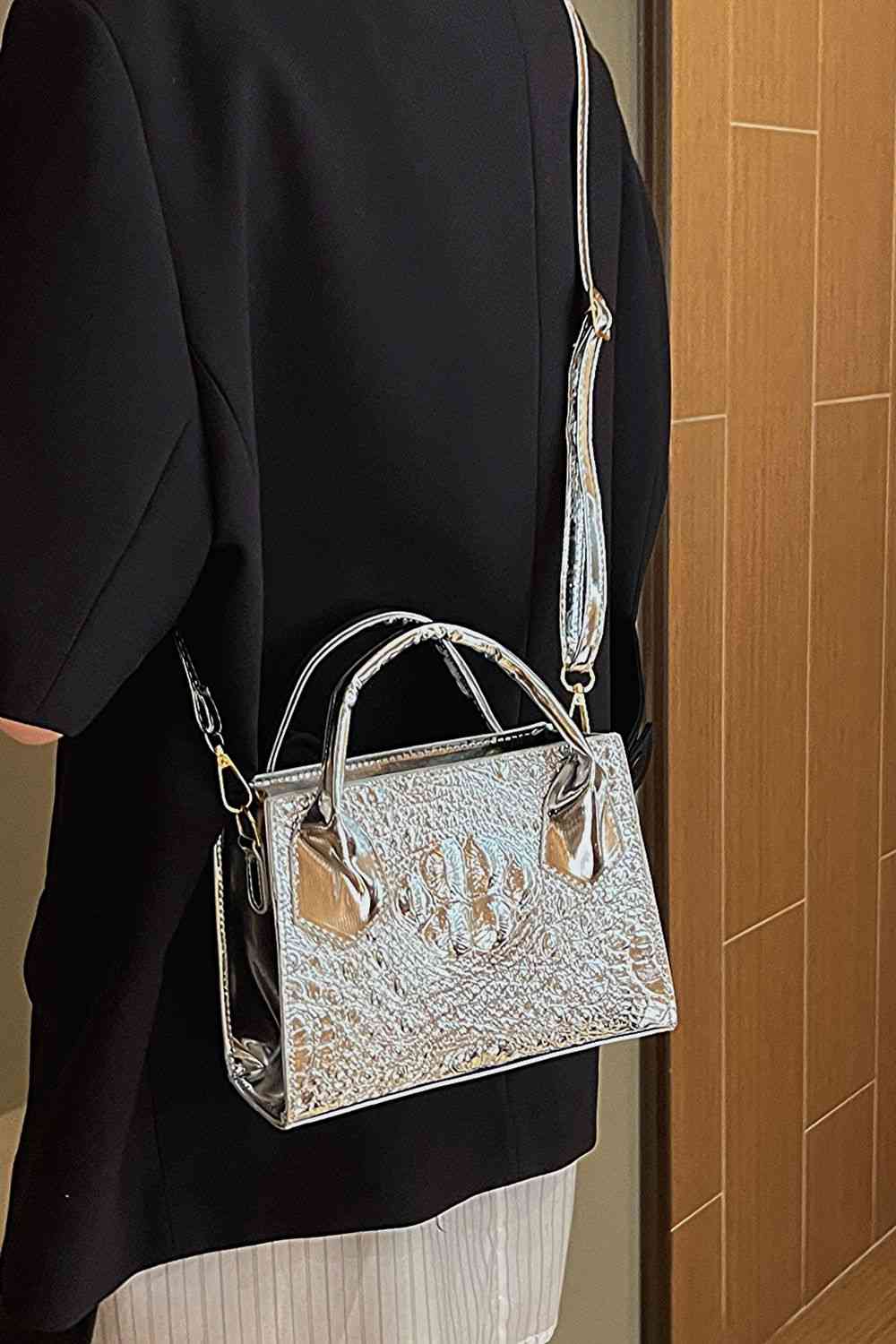 TiTi Textured Faux Leather Crossbody Bag