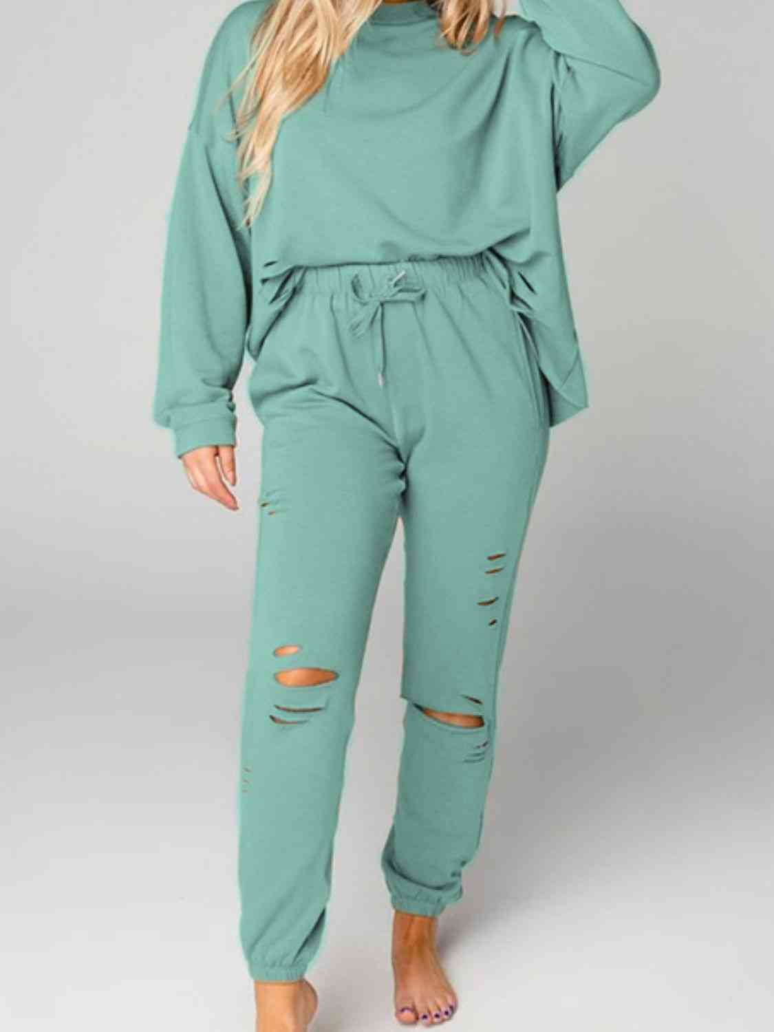 Dessi Distressed Joggers Set