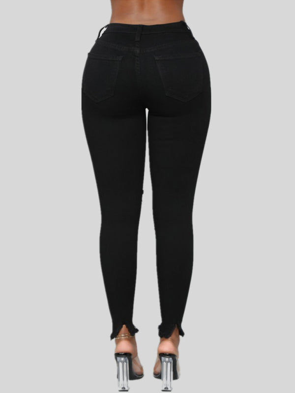 Skinny Ripped Ankle Jeans