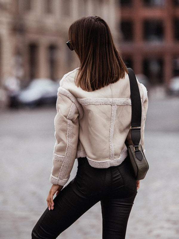 Finlee Fur Edging Cropped Jacket