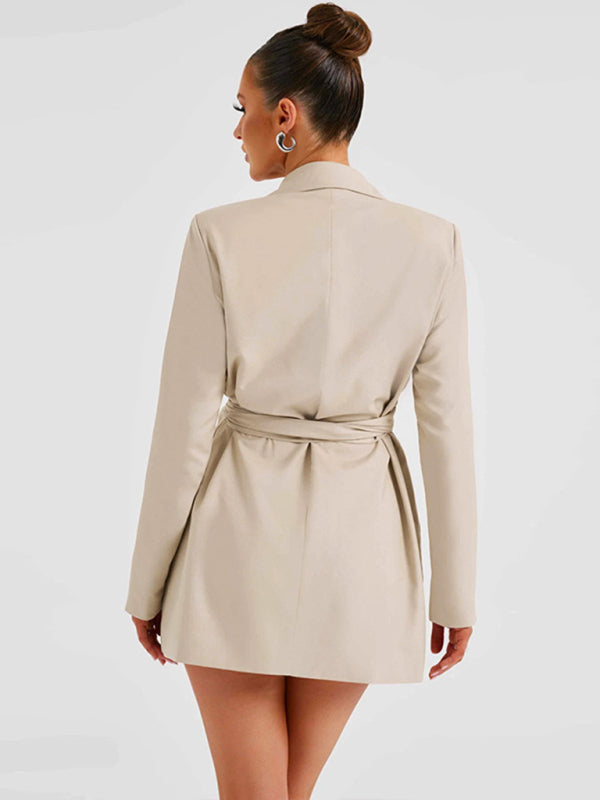 Wendi Waist Tie Mini Blazer Dress